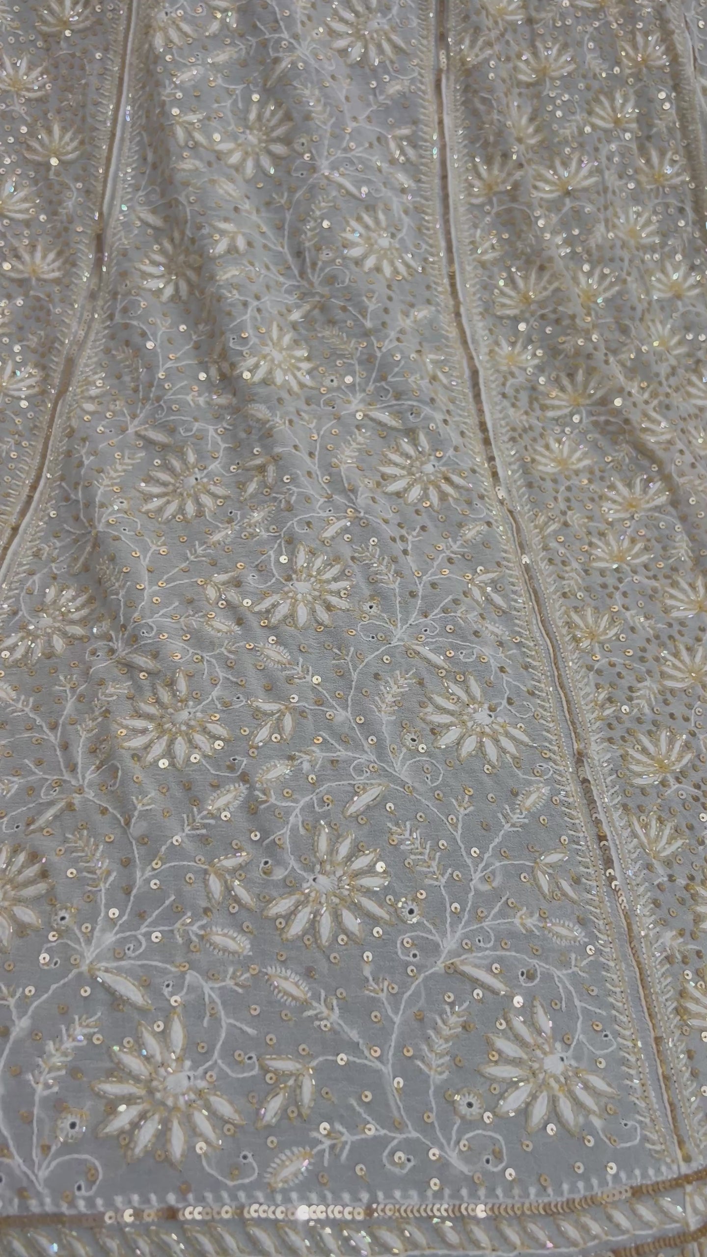 Suhaan Do Taar Chikankari embellished Wedding Lehenga